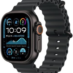 Apple Watch Ultra 2 GPS + LTE 49mm Black Titanium Case with Black Ocean Band (MX4P3) 2024