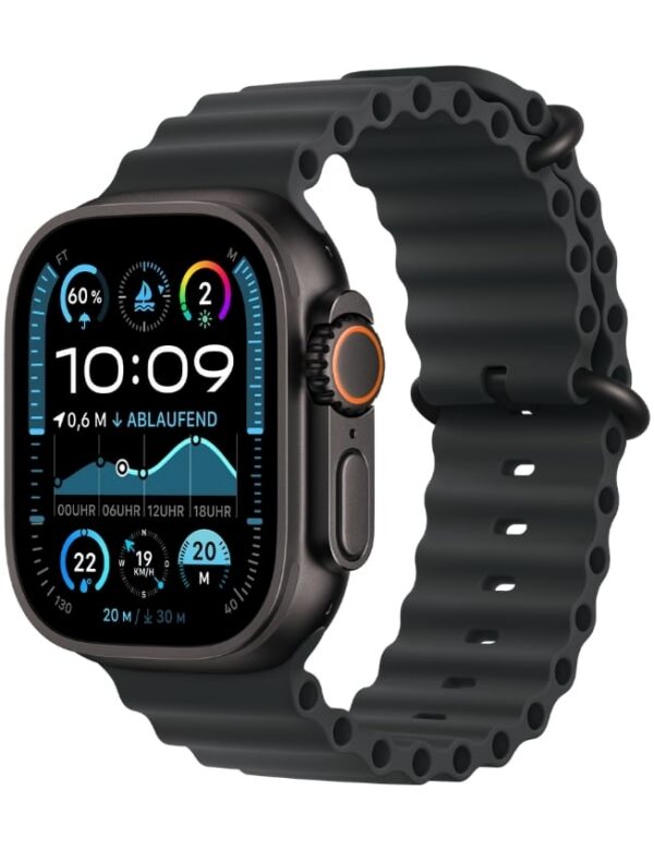 Apple Watch Ultra 2 GPS + LTE 49mm Black Titanium Case with Black Ocean Band (MX4P3) 2024