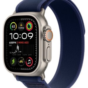 Apple Watch Ultra 2 GPS + LTE 49mm Titanium Case with Blue Trail Loop - M/L (MX4L3) 2024