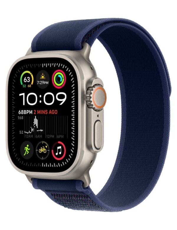 Apple Watch Ultra 2 GPS + LTE 49mm Titanium Case with Blue Trail Loop - M/L (MX4L3) 2024
