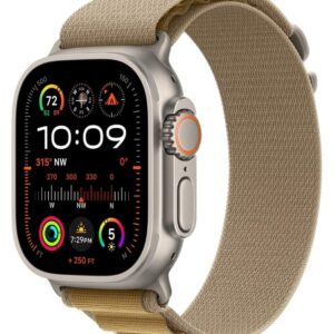 Apple Watch Ultra 2 GPS + LTE 49mm Titanium Case with Tan Alpine Loop - Large (MX4H3) 2024