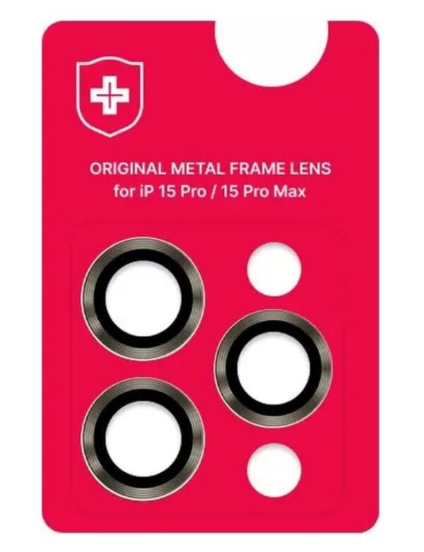 Защитные линзы на камеру +NEU Chatel Metal Frame Lens Protector Glass for iPhone 15 Pro/15 Pro Max Natural