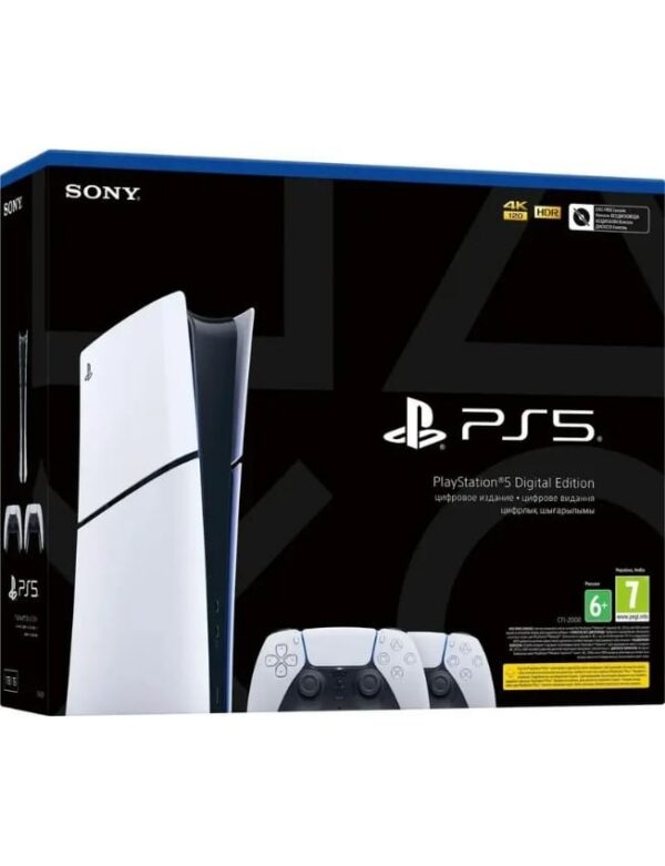 Игровая консоль Sony PlayStation 5 Slim (Digital Edition) (1TB) + DualSense Wireless Controller