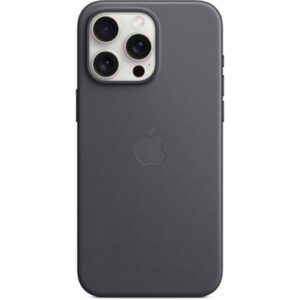 Оригинальный чехол FineWoven Case with MagSafe для iPhone 15 Pro Max (Black) (MT4V3)