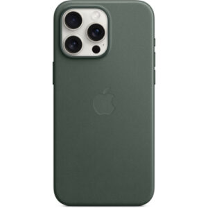 Оригинальный чехол FineWoven Case with MagSafe для iPhone 15 Pro Max (Evergreen) (MT503)