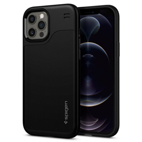 Чехол Spigen Hybrid NX для iPhone 12/12 Pro (Matte Black) (ACS01519)