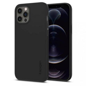 Чехол Spigen Thin Fit для iPhone 12 Pro Max (Black) (ACS01612)
