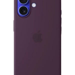 Оригинальный чехол Silicone Case with MagSafe для iPhone 16 (Plum) (MYY43)