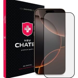 Защитное стекло +NEU Chatel Corning Gorilla Glass with Mesh for iPhone 16 Pro Front Black