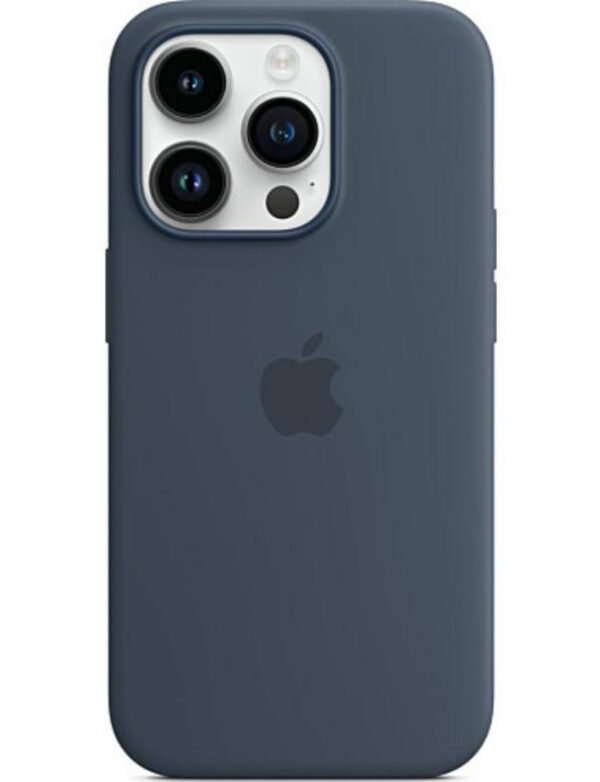 Оригинальный чехол Silicone Case with MagSafe для iPhone 14 Pro (Storm Blue) (MPTF3)