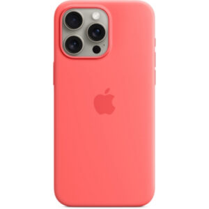 Чехол Silicone Case with MagSafe для iPhone 15 Pro Max (Guava) (MT1V3) (Original Assembly)