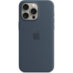 Чехол Silicone Case with MagSafe для iPhone 15 Pro (Storm Blue) (MT1D3) (Original Assembly)