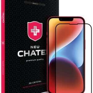 Защитное скло +NEU Chatel Full Cover Crystal with Mesh for iPhone 14 Front Clear