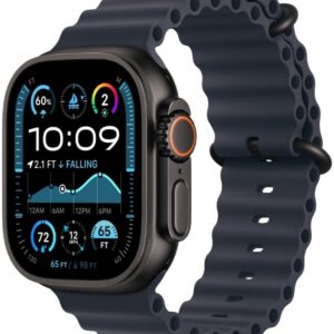 Apple Watch Ultra 2 GPS + LTE 49mm Black Titanium Case with Navy Ocean Band (MYPA3) 2024