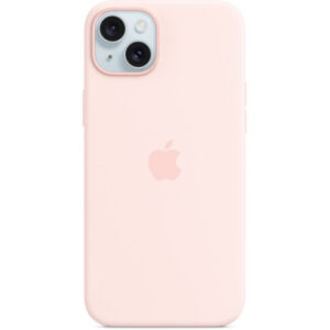 Чехол Silicone Case with MagSafe для iPhone 15 Plus (Light Pink) (MT143) (Original Assembly)