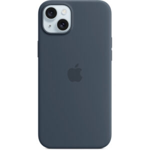 Чехол Silicone Case with MagSafe для iPhone 15 (Storm Blue) (MT0N3) (Original Assembly)