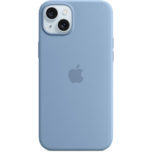 Чехол Silicone Case with MagSafe для iPhone 15 (Winter Blue) (MT0Y3) (Original Assembly)
