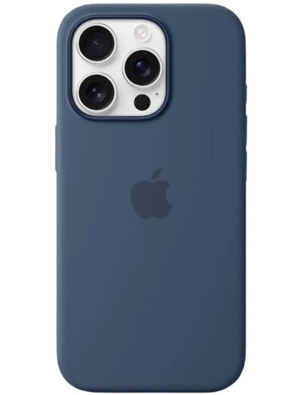 Оригинальный чехол Silicone Case with MagSafe для iPhone 16 Pro Max (Denim) (MYYU3)