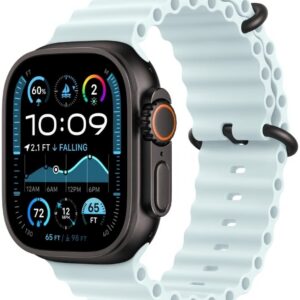 Apple Watch Ultra 2 GPS + LTE 49mm Black Titanium Case with Ice Blue Ocean Band (MYP83) 2024
