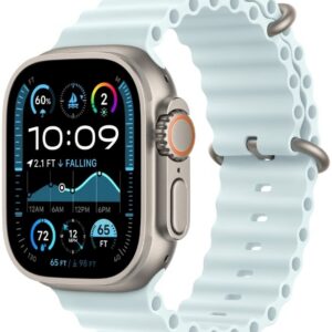 Apple Watch Ultra 2 GPS + LTE 49mm Titanium Case with Ice Blue Ocean Band (MXTF3) 2024