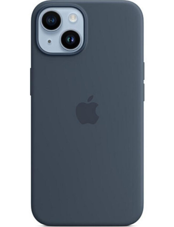 Оригинальный чехол Silicone Case with MagSafe для iPhone 14 (Storm Blue) (MPRV3)