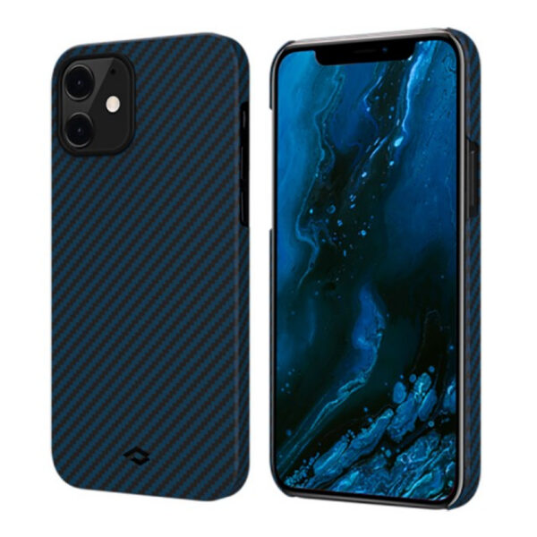 Чехол Pitaka MagEZ Case для Apple iPhone 12 (Black/Blue) (KI1208M)