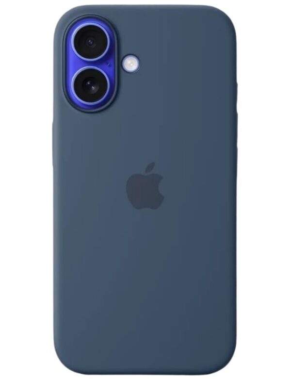 Оригинальный чехол Silicone Case with MagSafe для iPhone 16 (Denim) (MYY23)