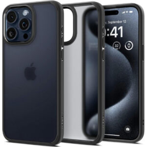 Чехол Spigen Ultra Hybrid для Apple iPhone 15 Pro (Frost Black) (ACS06709)