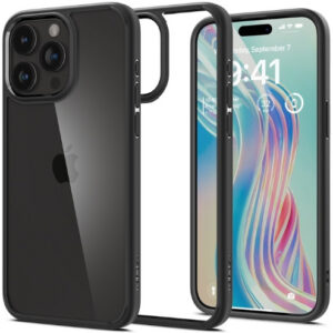 Чехол Spigen Ultra Hybrid для Apple iPhone 15 Pro (Matte Black) (ACS06713)