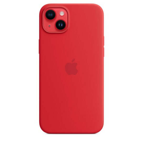 Чехол Silicone Case with MagSafe для iPhone 14 Plus (PRODUCT) RED (MPT63) (Original Assembly)