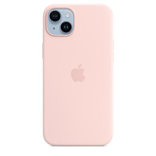 Чехол Silicone Case with MagSafe для iPhone 14 Plus (Chalk Pink) (MPT73) (Original Assembly)