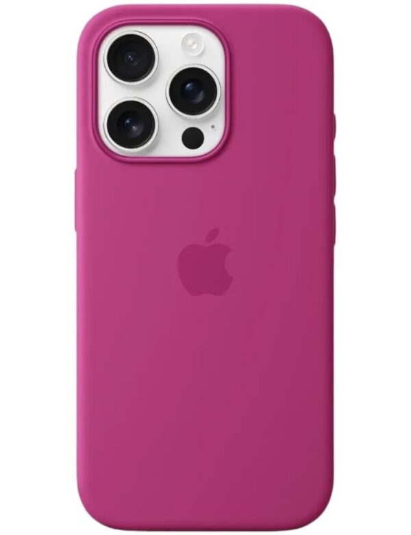 Оригинальный чехол Silicone Case with MagSafe для iPhone 16 Pro Max (Fuchsia) (MYYX3)