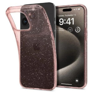 Чехол Spigen Liquid Crystal Glitter для Apple iPhone 15 Pro (Rose Quartz) (ACS06702)