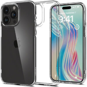 Чехол Spigen Ultra Hybrid для Apple iPhone 15 Pro Max (Crystal Clear) (ACS06565)