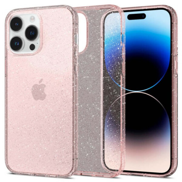 Чехол Spigen Liquid Crystal Glitter для iPhone 14 Pro (Rose Quartz) (ACS04955)