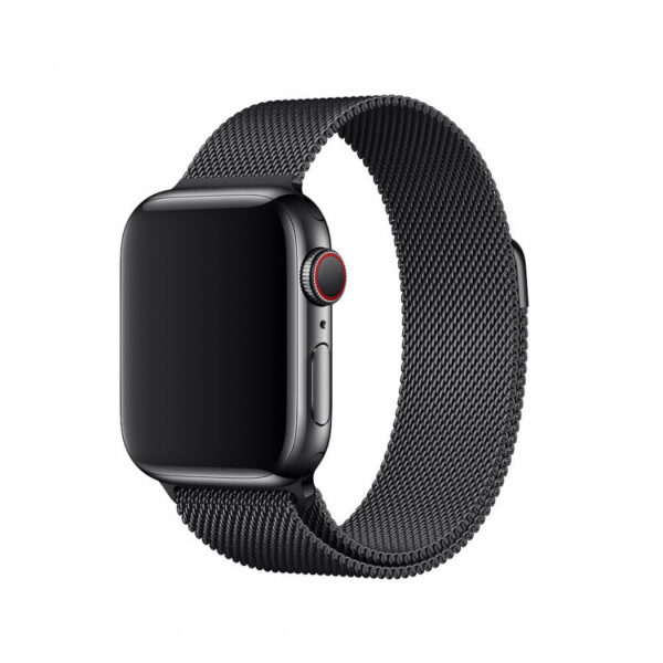Оригинальный ремешок для Apple Watch 42/44/45/49mm Space Black Milanese Loop (MTU12)