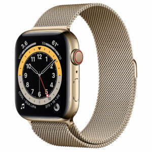Б/у Apple Watch Series 6 44mm Gold Stainless Steel Case with Gold Milanese Loop (M07P3/M09G3)
