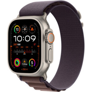 Apple Watch Ultra 2 GPS + LTE 49mm Titanium Case with Indigo Alpine Loop - Large (MREW3) 2023