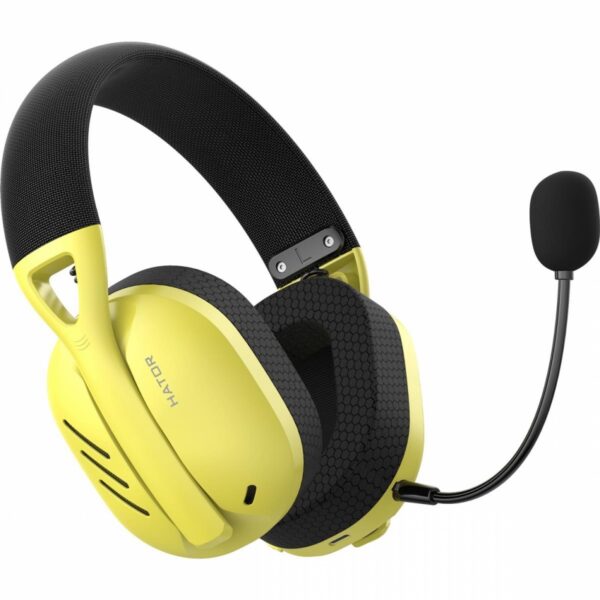 Беспроводная гарнитура Hator Hyperpunk 2 Wireless Tri-mode (Black/Yellow)