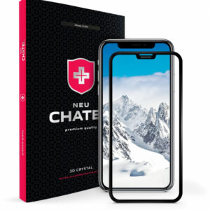 Защитное стекло +NEU Chatel Full 3D Crystal for iPhone 11/XR Front Black