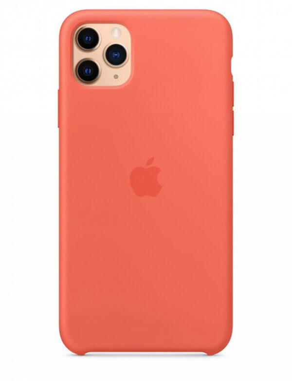 Чехол Silicone Case для iPhone 11 Pro Max (Clementine) (MX022) (Original Assembly)