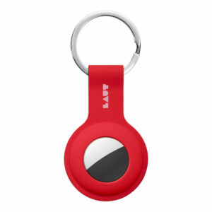 Силиконовый брелок с кольцом LAUT HUEX TAG Crimson для AirTag