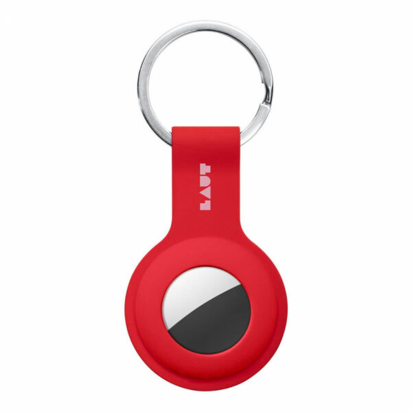 Силиконовый брелок с кольцом LAUT HUEX TAG Crimson для AirTag