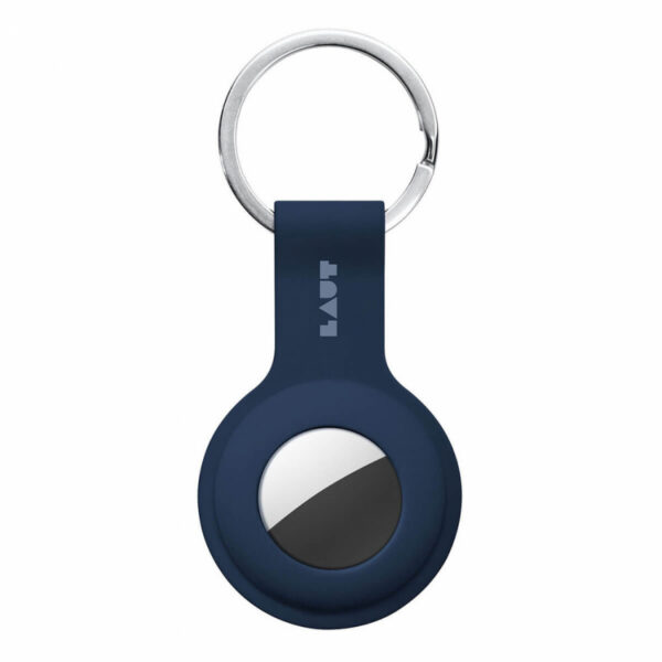 Силиконовый брелок с кольцом LAUT HUEX TAG Navy для AirTag