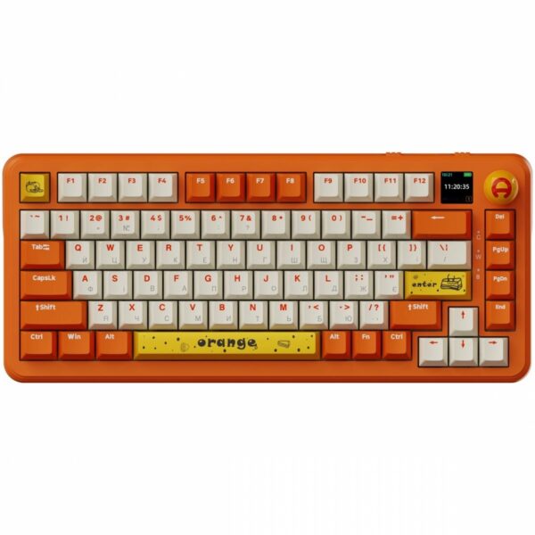 Клавиатура беспроводная Ajazz AK820 MAX Avocado Switch (Orange)
