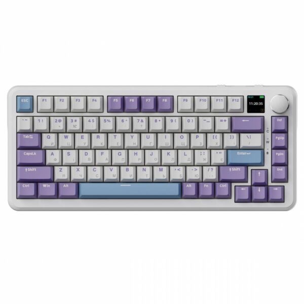 Клавиатура беспроводная Ajazz AK820 MAX Magnetic Switches (Purple)