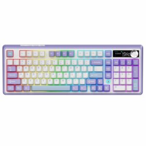 Клавиатура беспроводная Ajazz AK980 Clear Sky Switch (Purple)