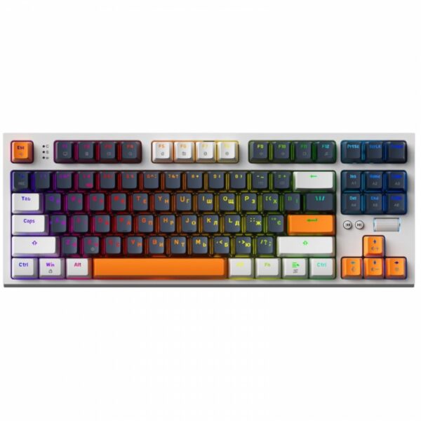 Клавиатура GamePro MK180W Red з Hot-Swap RGB (White)