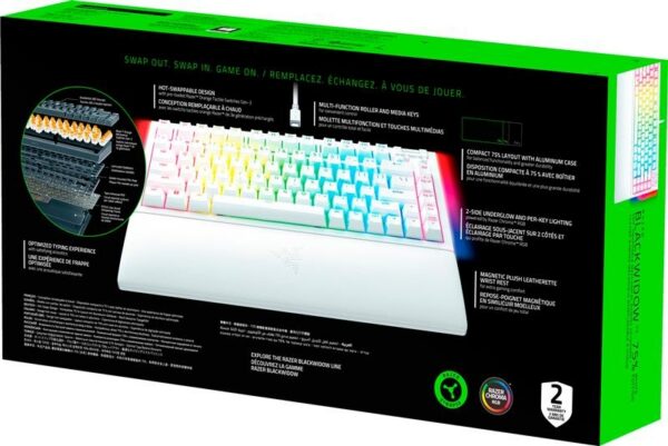 Клавиатура Razer BlackWidow V4 75% (White)