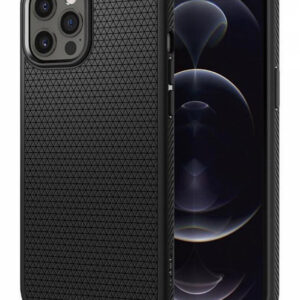 Чехол Spigen Liquid Air для iPhone 12 Pro Max (Black) (ACS01614)